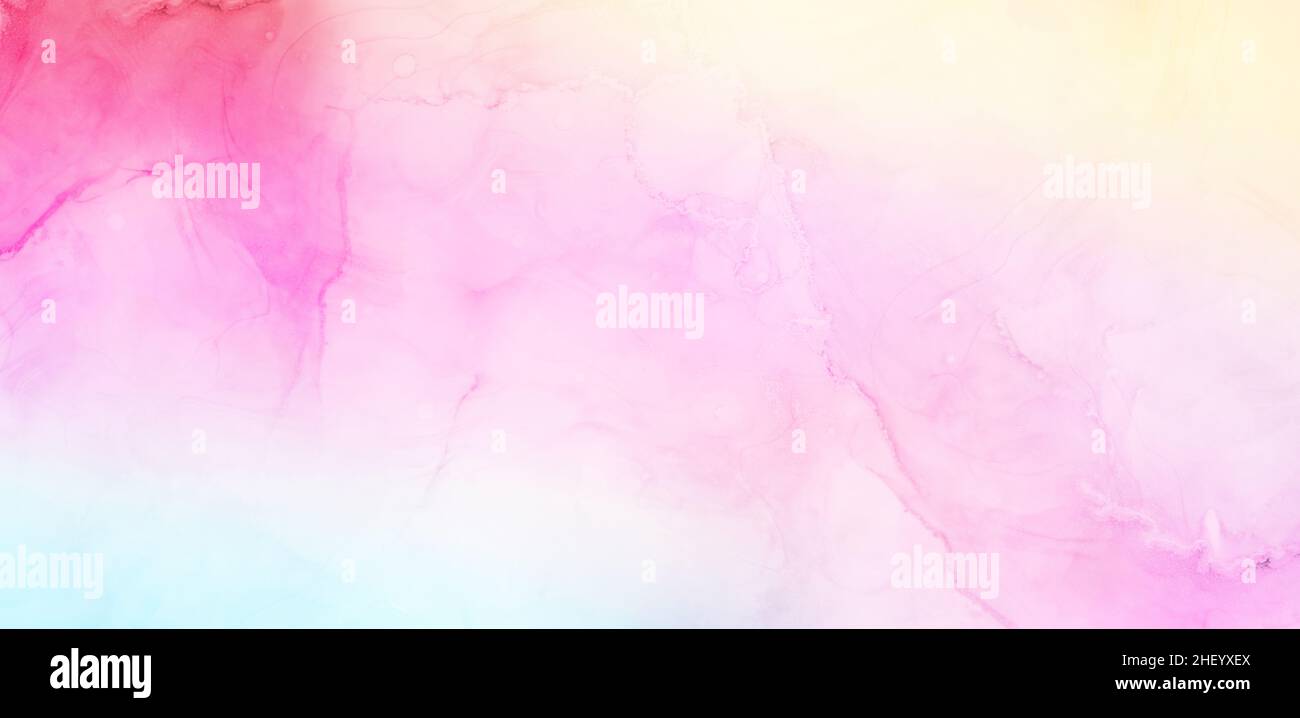 Colorful Paint Watercolor Canvas Exciting Vibrant Colors with Hot Pink