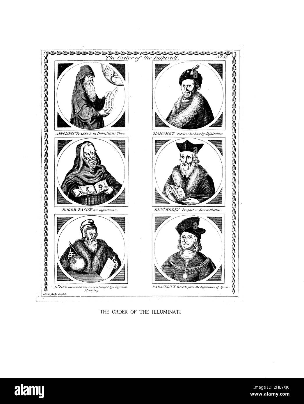 The Order of the Illuminati from An encyclopaedia of occultism : a compendium of information on the occult sciences, occult personalities, psychic science, magic, demonology, spiritism and mysticism by Lewis Spence, Published in London by George Routledge & sons, ltd. in 1920 Stock Photo
