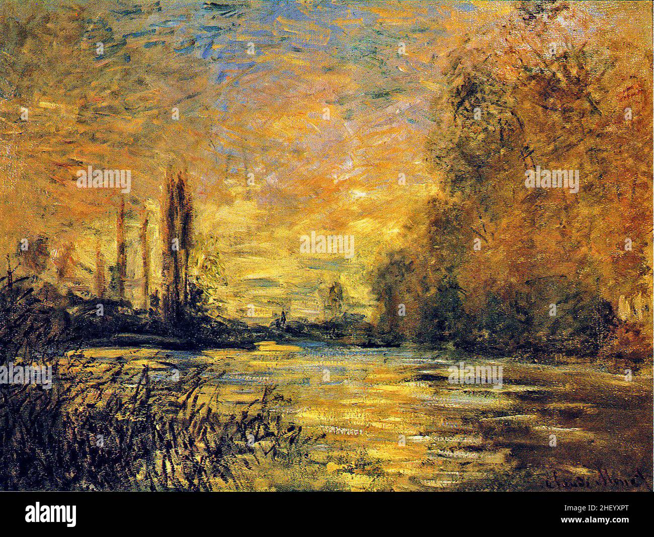 Claude monet the seine at argenteuil hi-res stock photography and ...