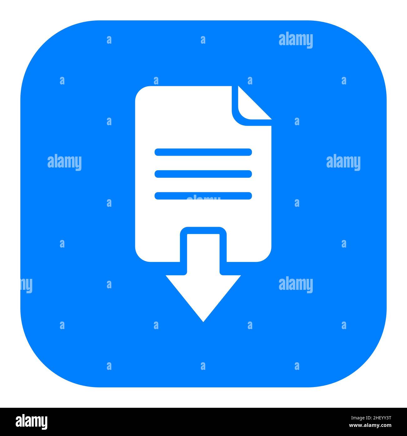 Document download and app icon Stock Photo - Alamy