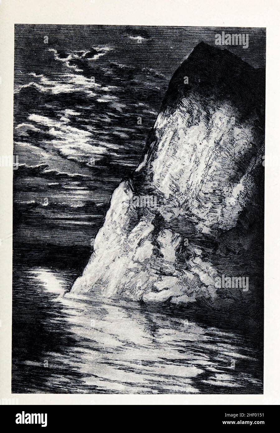 THE LORELEI [A Siren of German legend who lured boatmen in the Rhine to destruction] by LOUIS WEIRTER, R.B.A. from the book ' Hero tales & legends of the Rhine ' by Lewis Spence, published London : G.G. Harrap 1915 Stock Photo