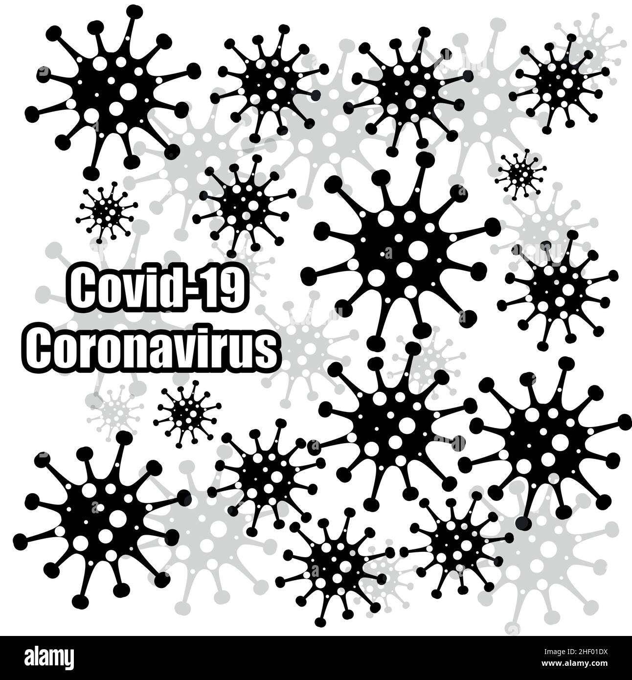 Different Kinds of Viruses. Bacteria Biology Organisms Seamless Pattern ...
