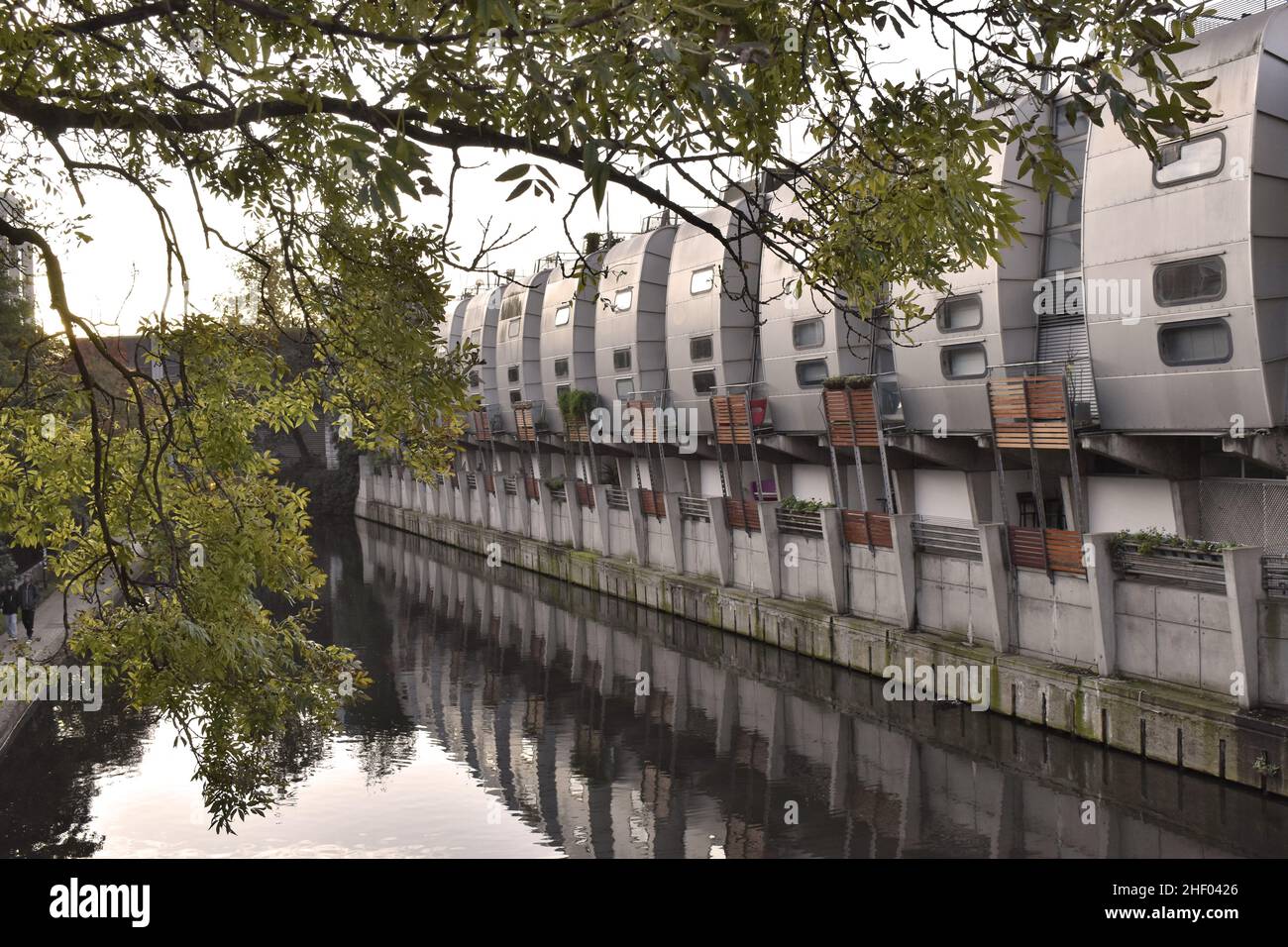 Grand Union Walk modern housing development beside Grand Union Canal