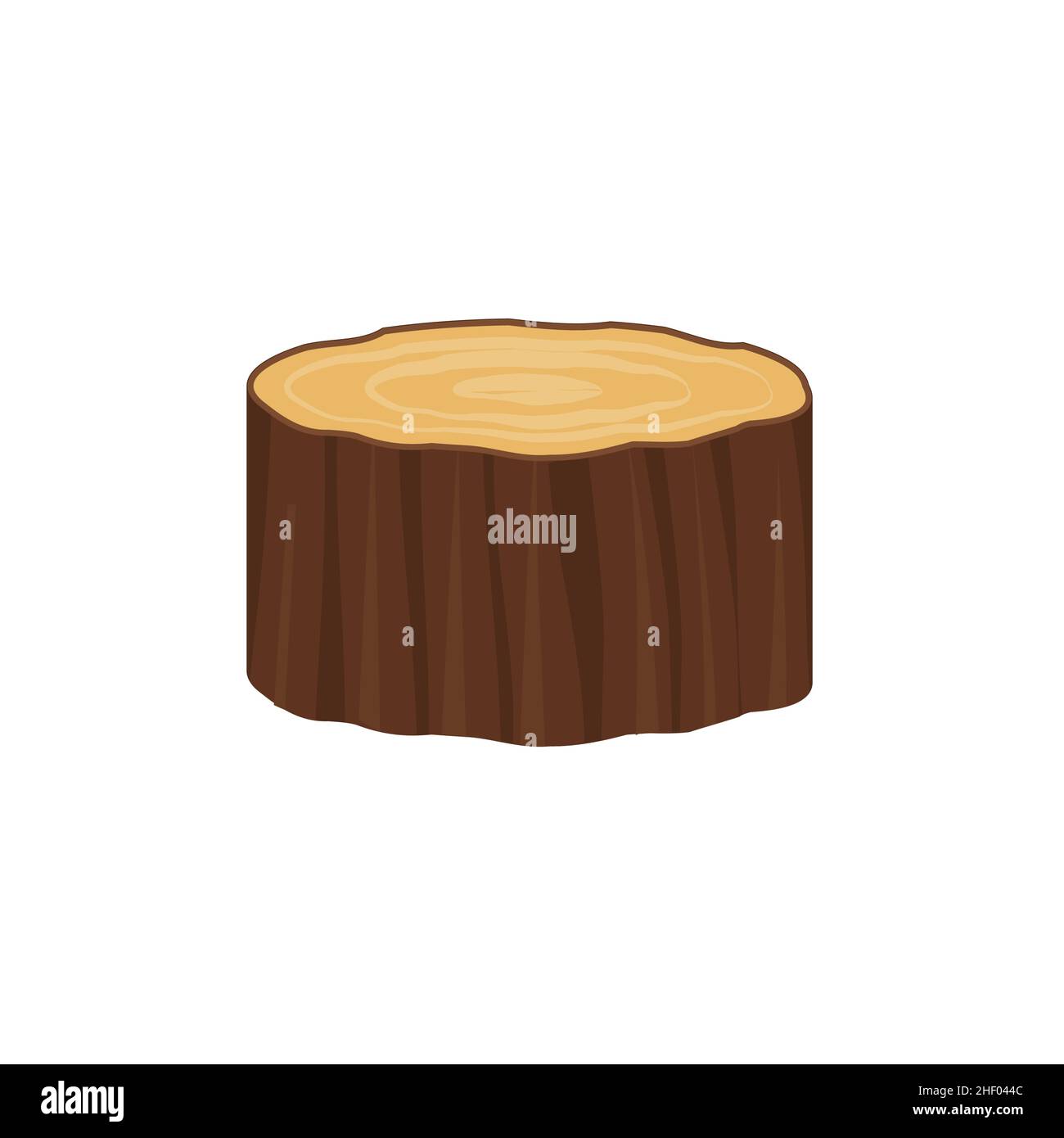 Vector icon wood log and trunk, stump and plank. eps Stock Vector Image ...