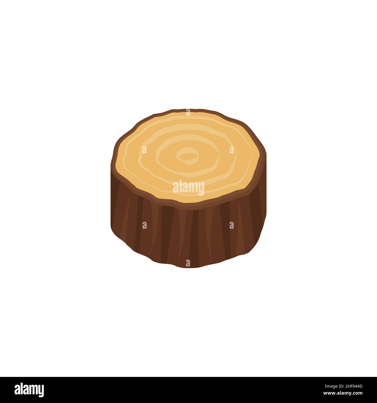 Vector icon wood log and trunk, stump and plank. eps Stock Vector Image ...
