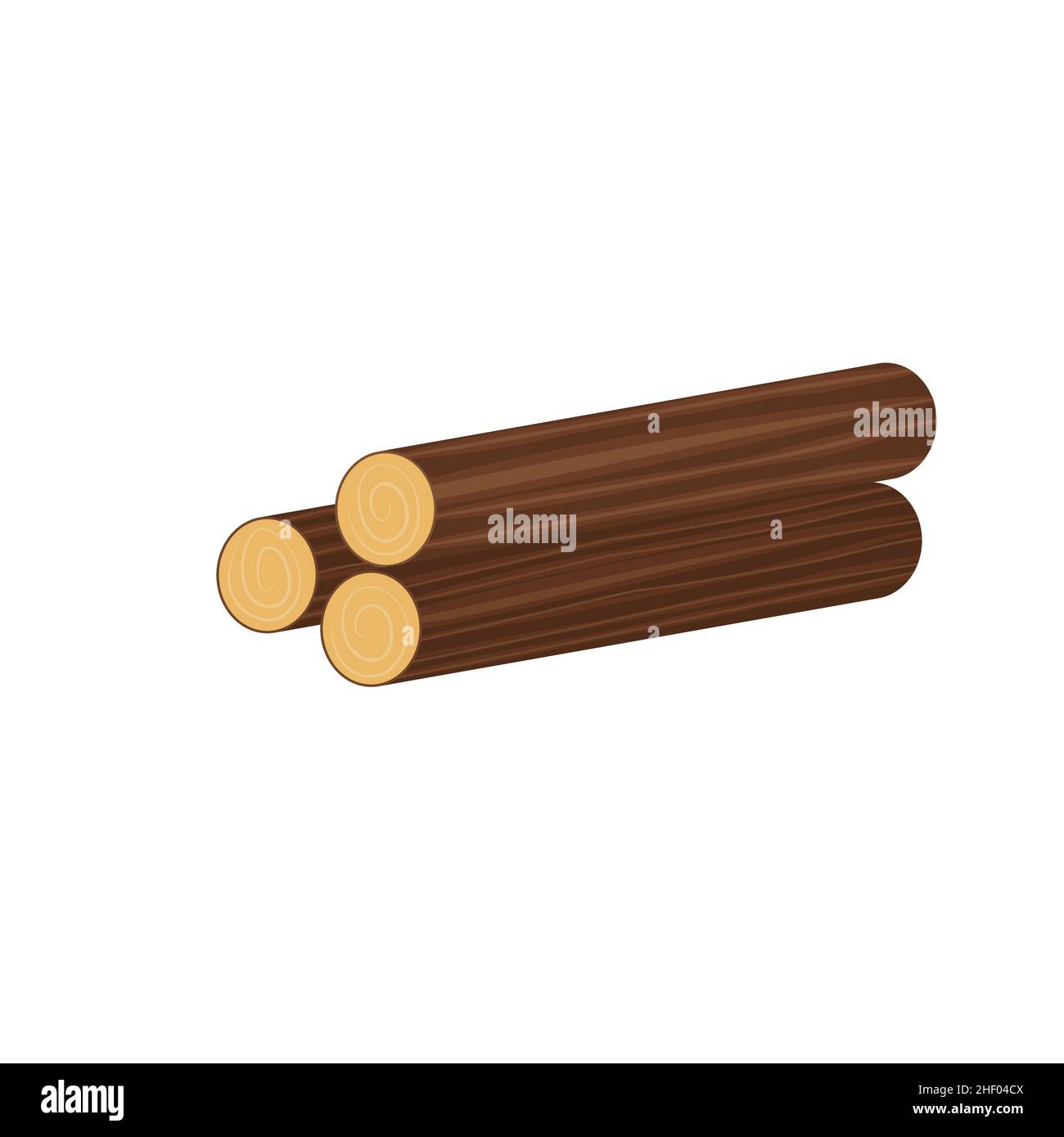 Vector icon wood log and trunk, stump and plank. eps Stock Vector Image ...