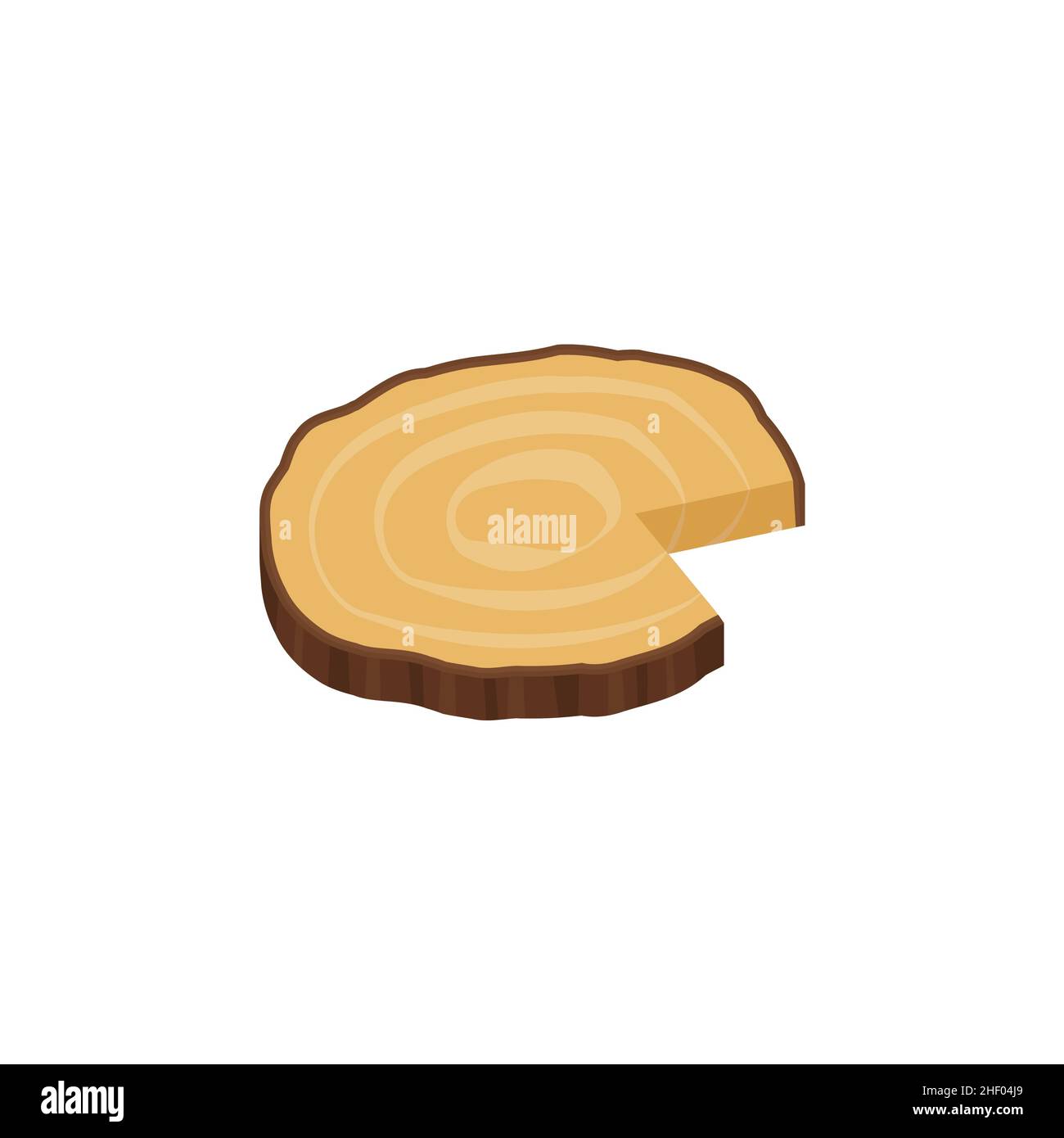 Vector icon wood log and trunk, stump and plank. eps Stock Vector Image ...