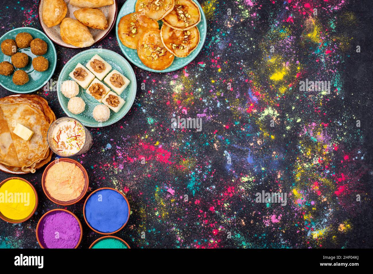 Traditional Indian Holi festival food Stock Photo Alamy