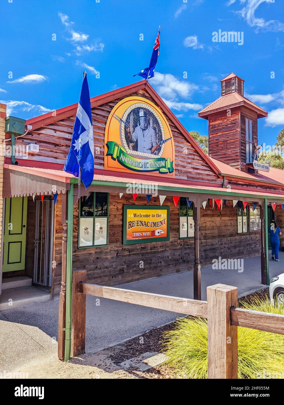 Historic Yackandandah Town Centre Stock Photo Alamy
