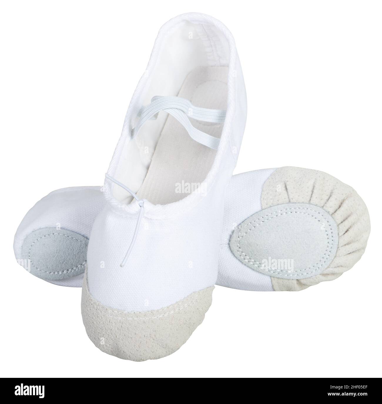 Childs kids training ballet shoes isolated Stock Photo Alamy