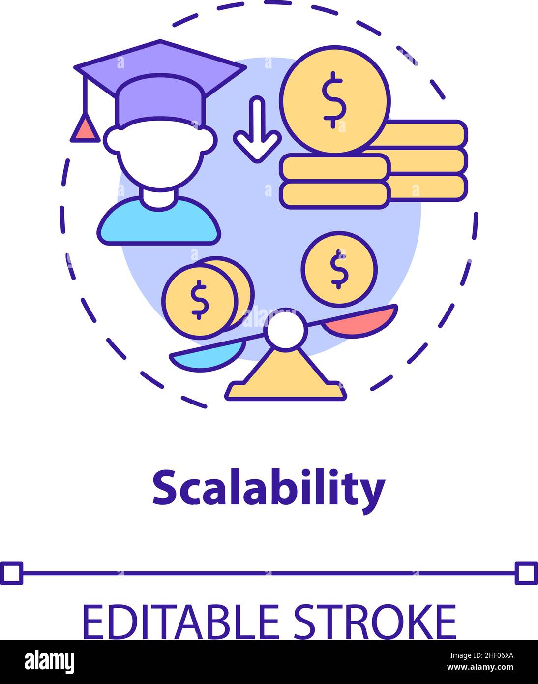 Scalability concept icon Stock Vector Image & Art - Alamy