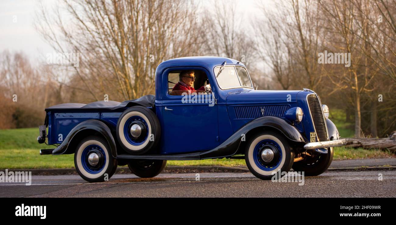 1937 flat back Ford truck Stock Photo
