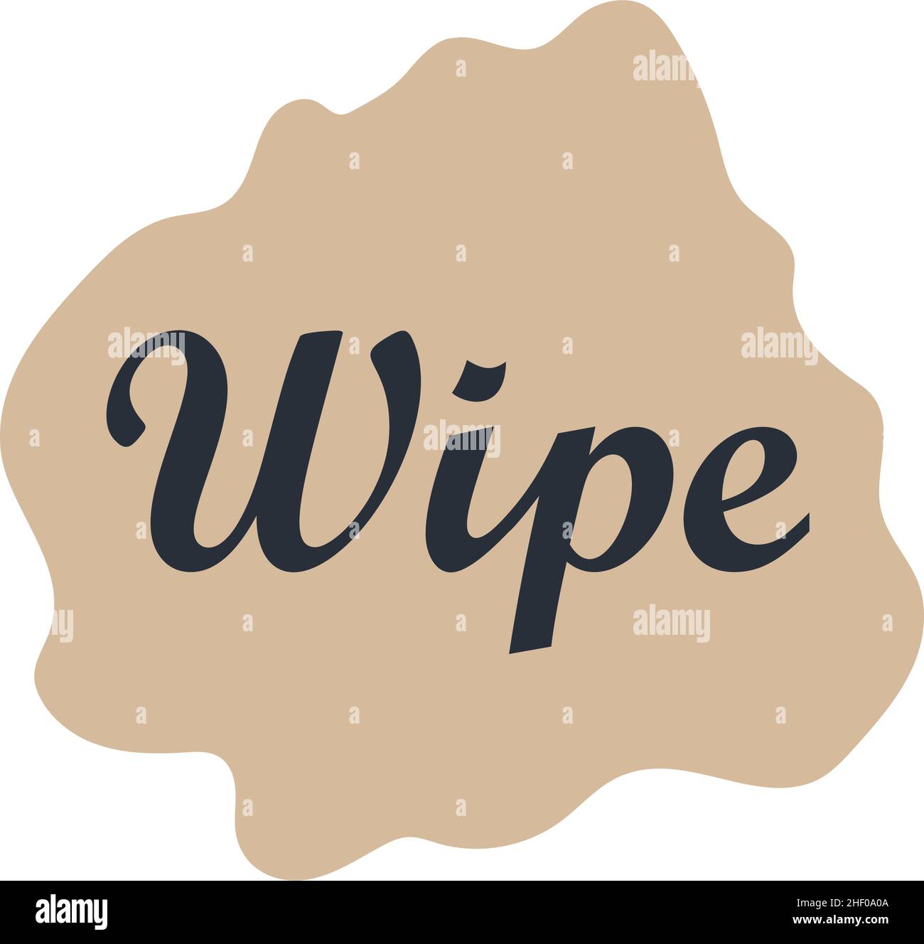 Wipe Cloth Icon. Flat Color Design. Vector Illustration. Stock Vector