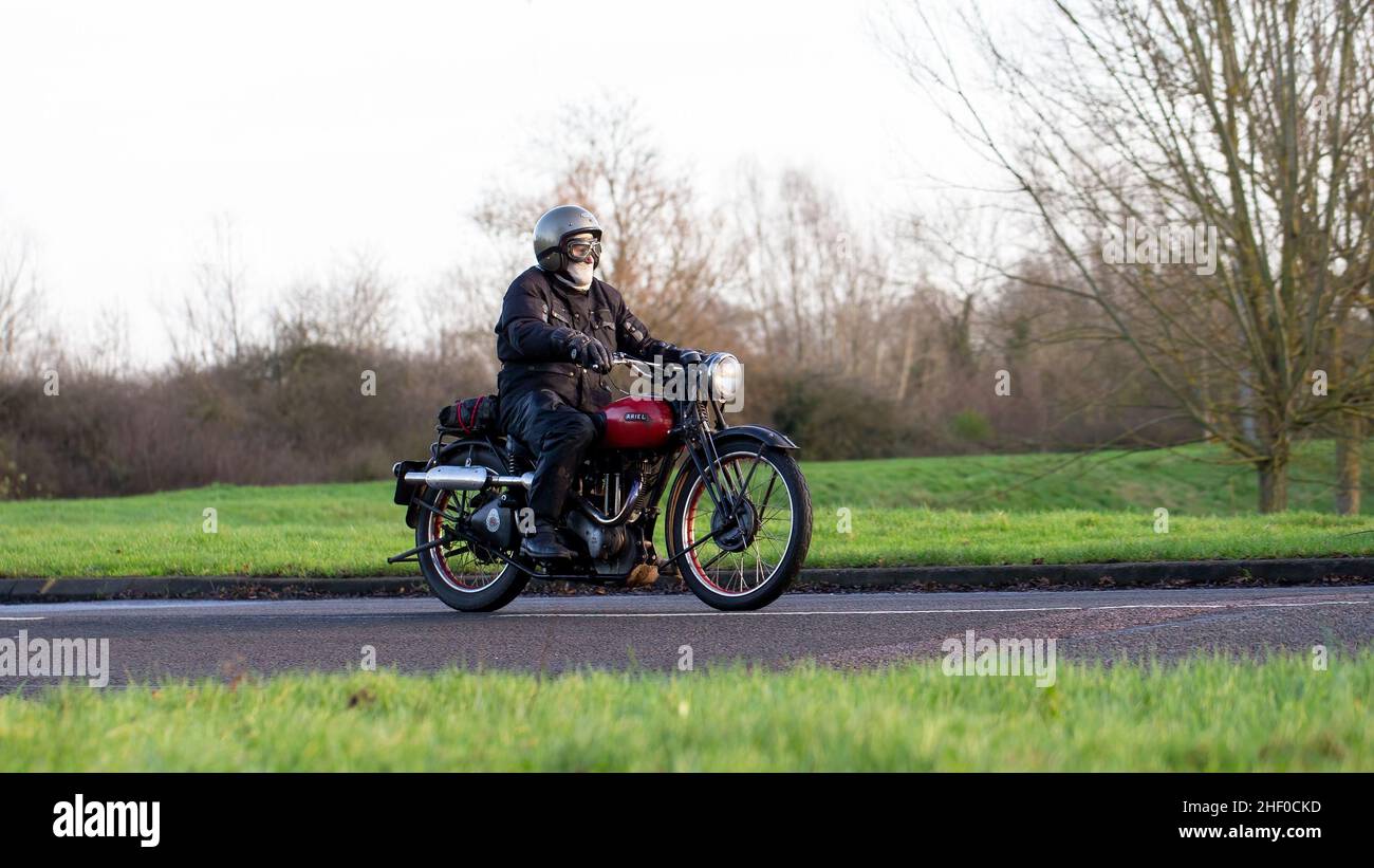 Ariel vintage British motorcycle.Founded in 1902 they produced motorcycles until 1967 Stock Photo