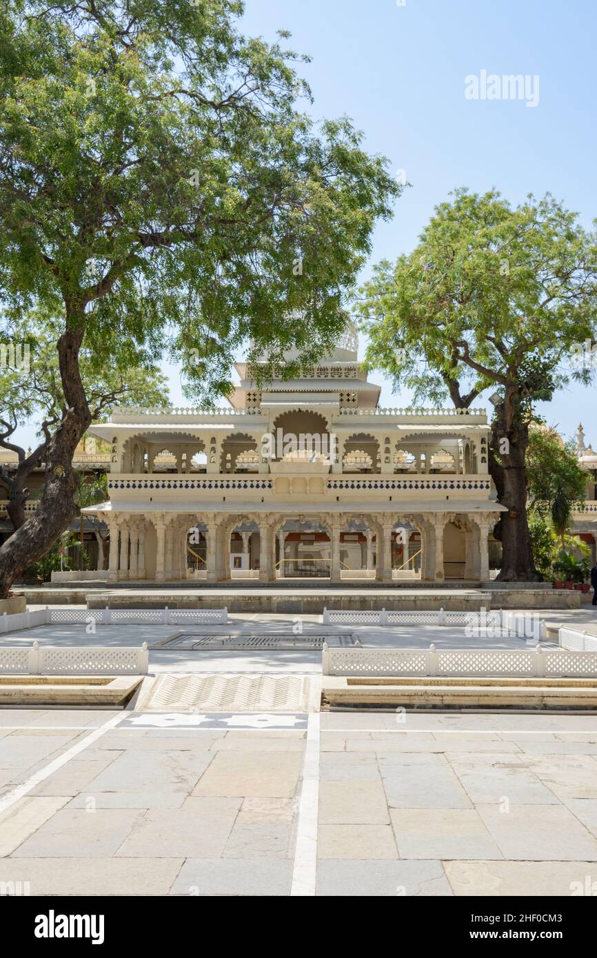 Zenana Mahal building in an inner courtyard of the Udaipur City Palace