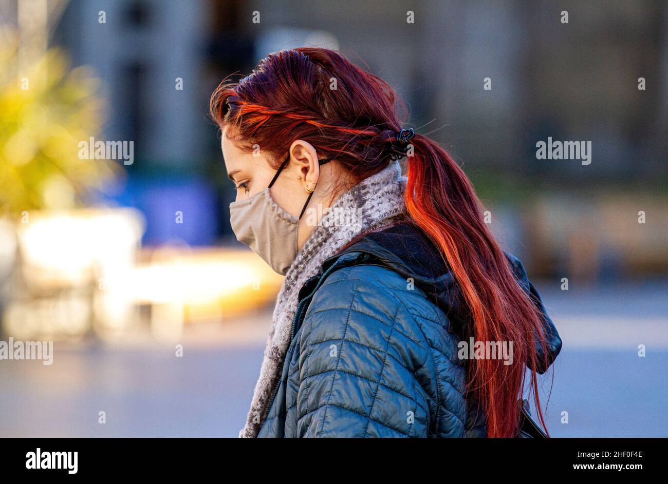 Dundee Tayside Scotland Uk 13th Jan 22 Uk Weather On A Bright And Mild Sunny January Day Temperatures In Parts Of North East Scotland Hit 9 C Due To The New Covid Lockdown