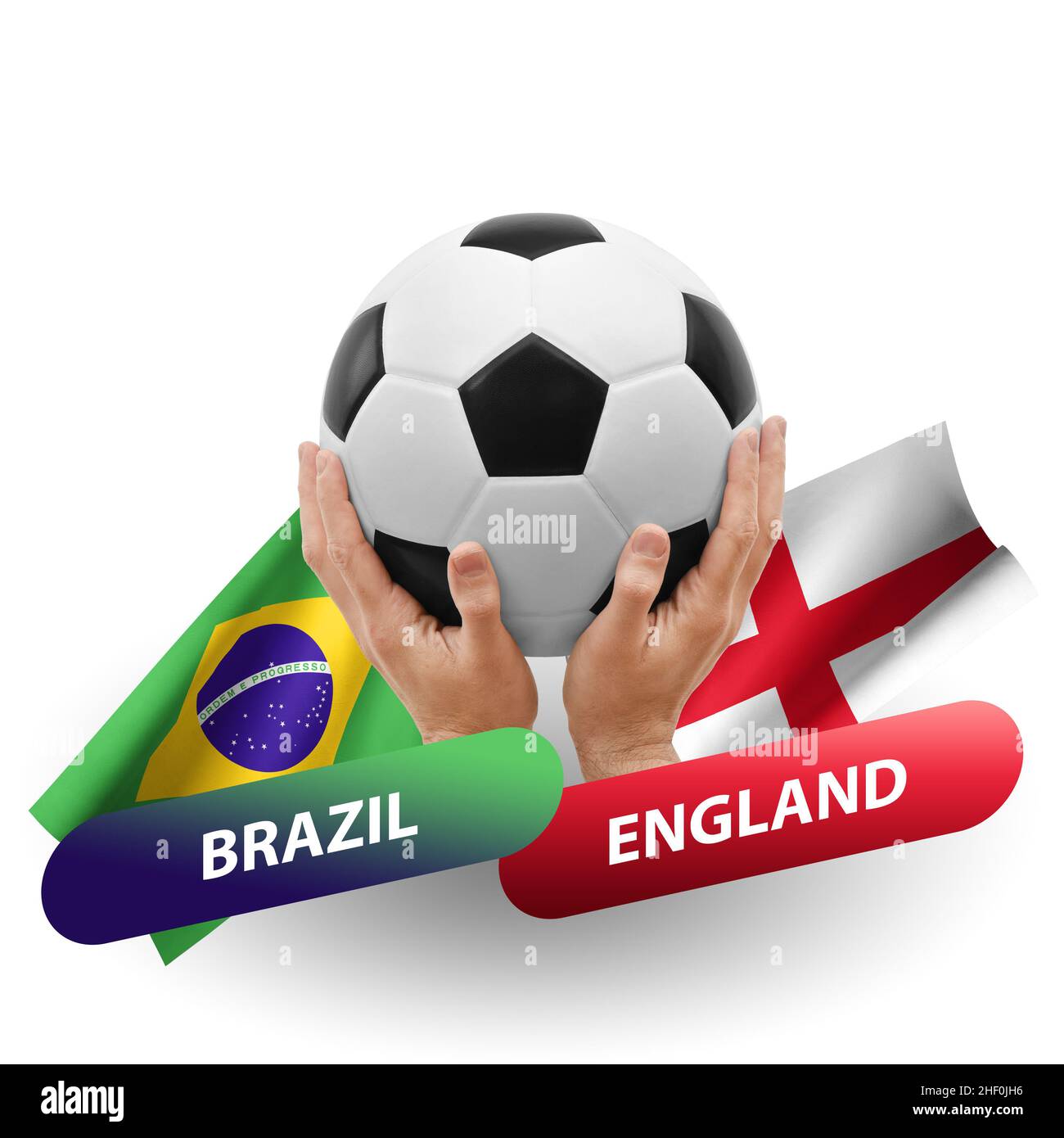 Soccer football competition match, national teams brazil vs england Stock Photo Alamy