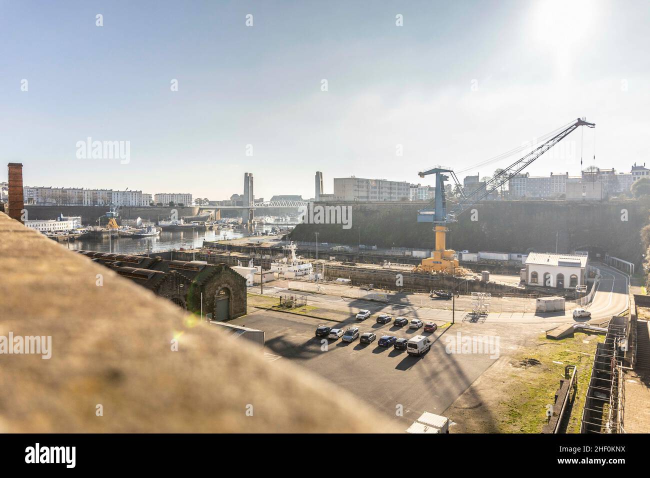 City overview in Brest, 01/13/2022. Copyright Florian Gaertner