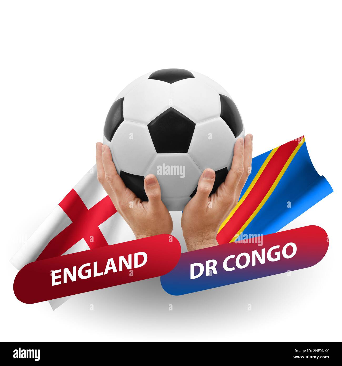 Soccer football competition match, national teams england vs dr congo ...