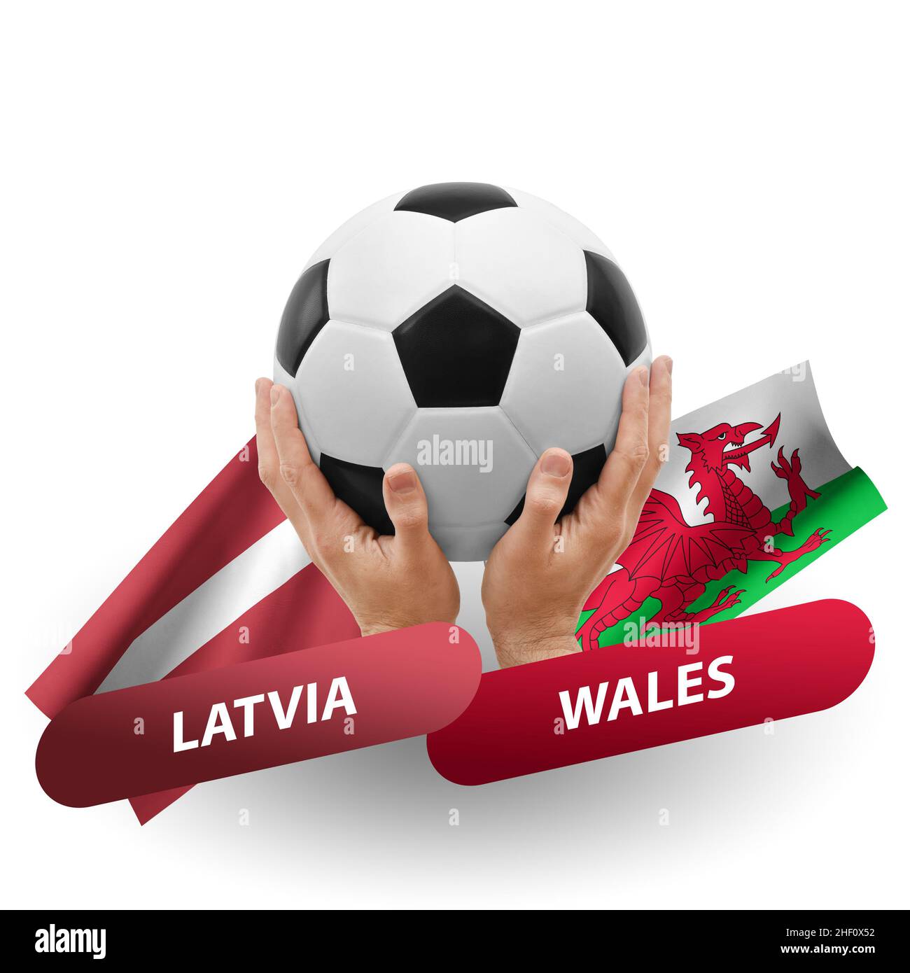 Flag latvia football soccer Cut Out Stock Images & Pictures - Page 2 - Alamy
