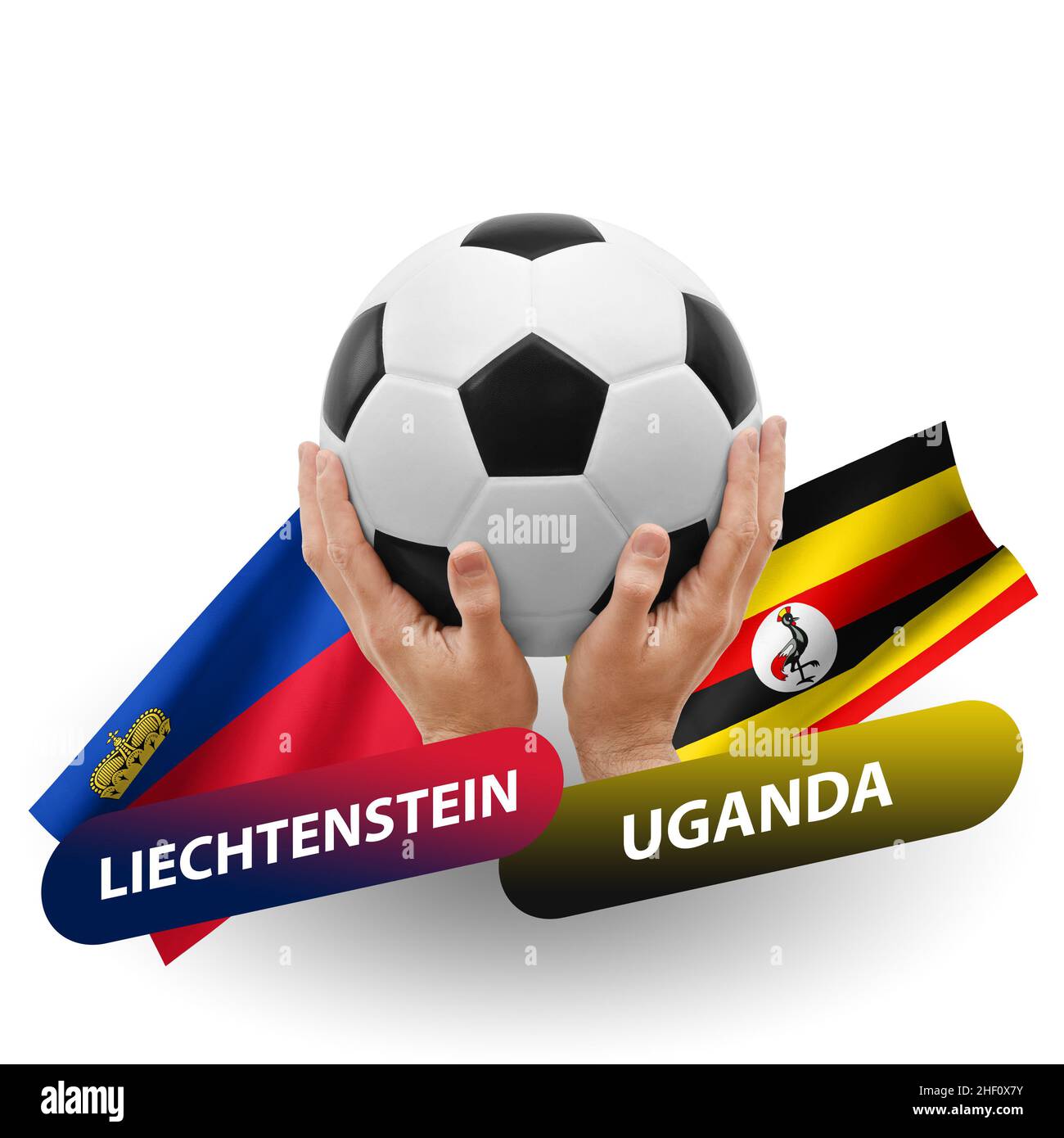Liechtenstein uganda flag hi-res stock photography and images - Alamy