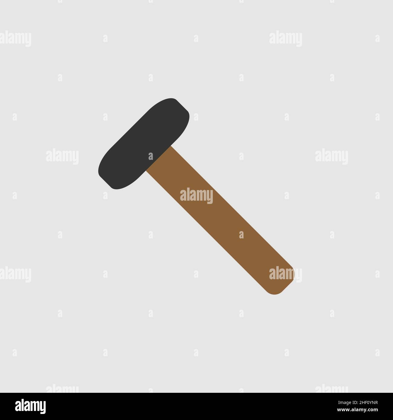 Blacksmithhammer icon. Cartoon of sickle vector Stock Vector