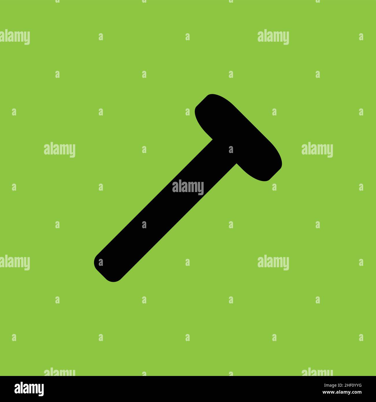Blacksmith hammer icon isolated Stock Vector