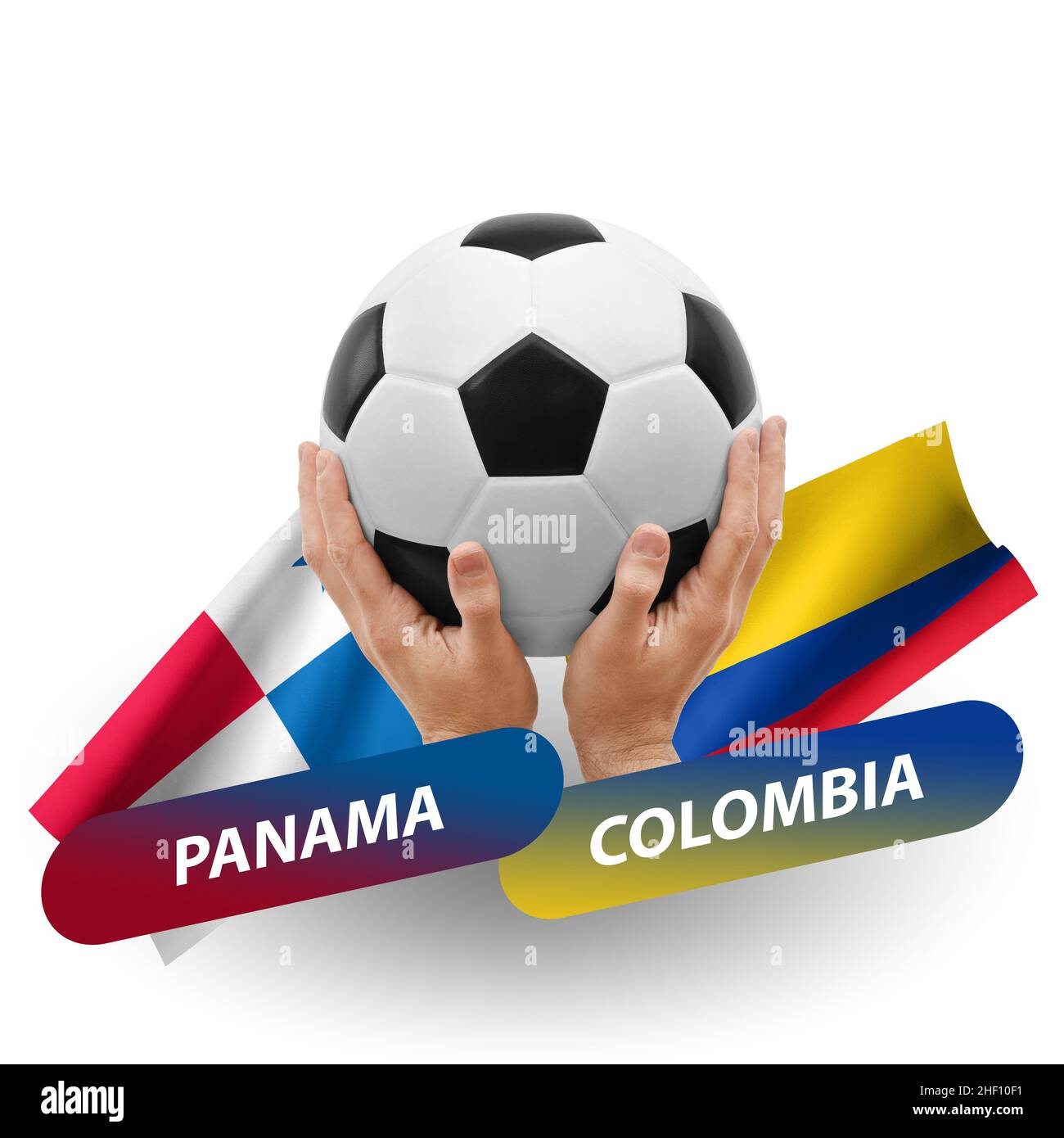 Soccer football competition match, national teams panama vs colombia Stock Photo Alamy