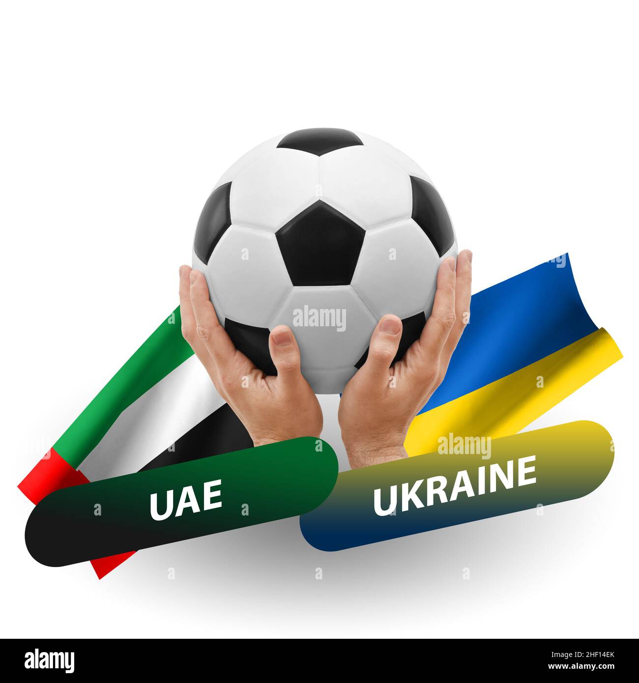 Soccer football competition match, national teams uae vs ukraine Stock  Photo - Alamy