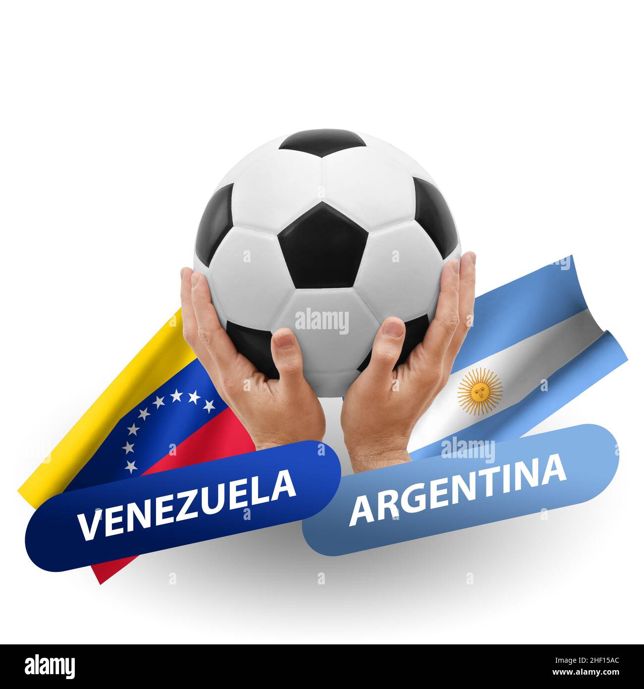 Soccer football competition match, national teams venezuela vs 