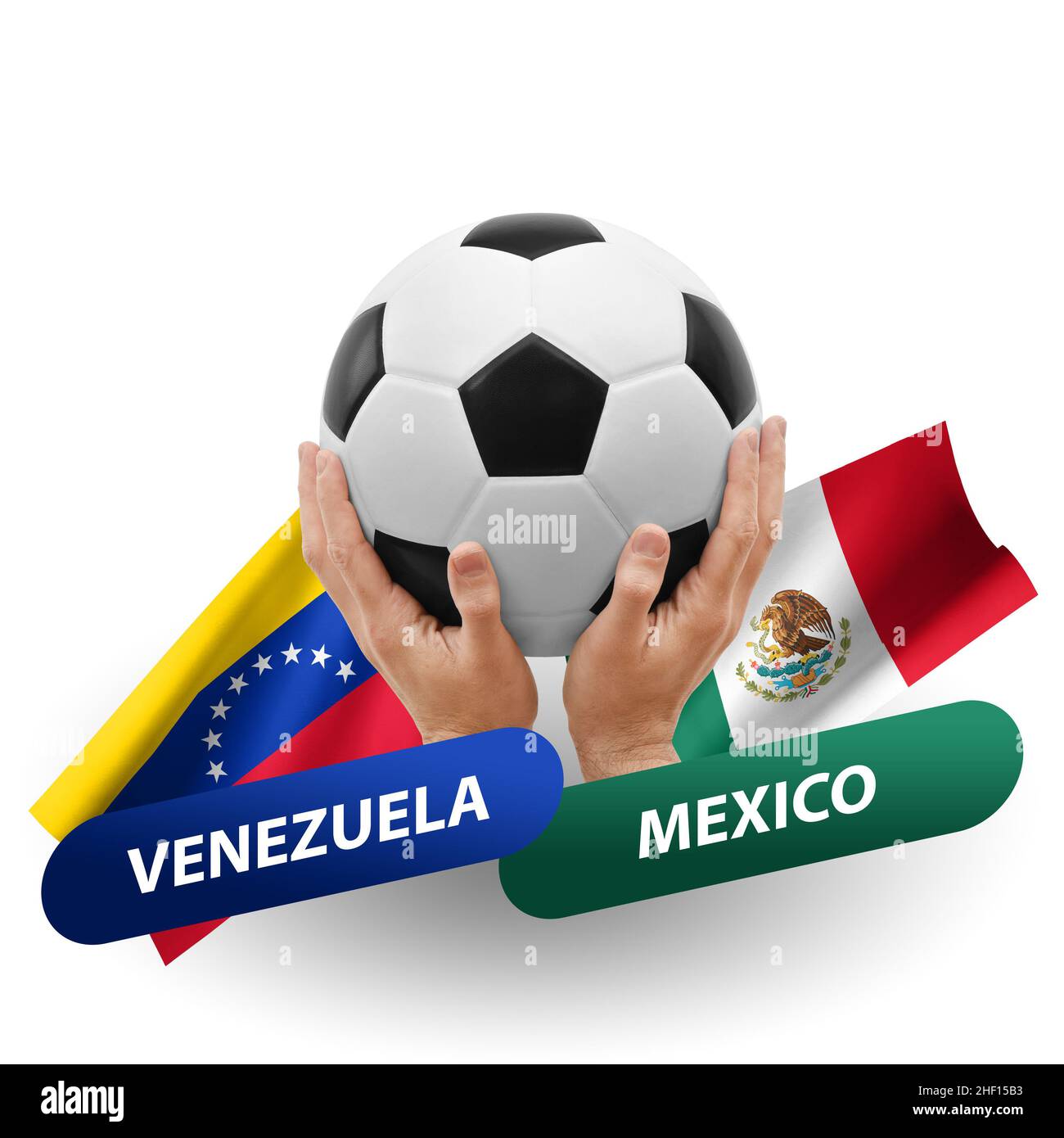 Soccer football competition match, national teams venezuela vs 