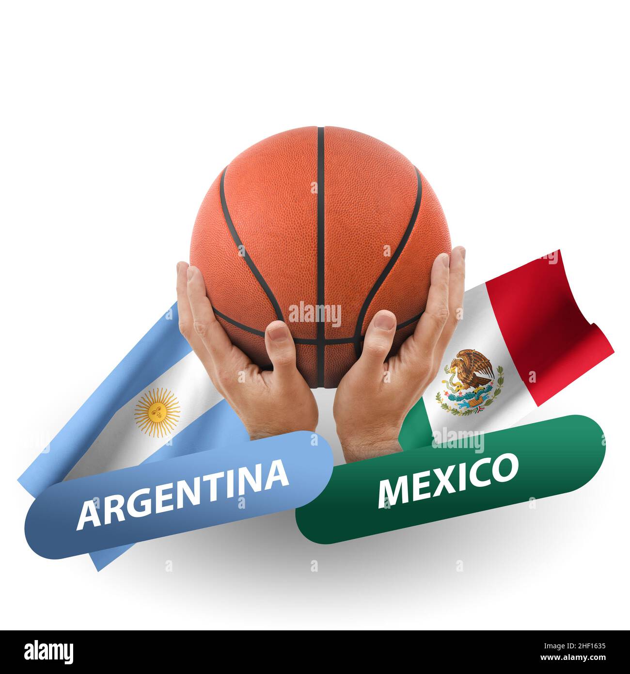 Basketball competition match, national teams mexico vs greece Stock Photo -  Alamy