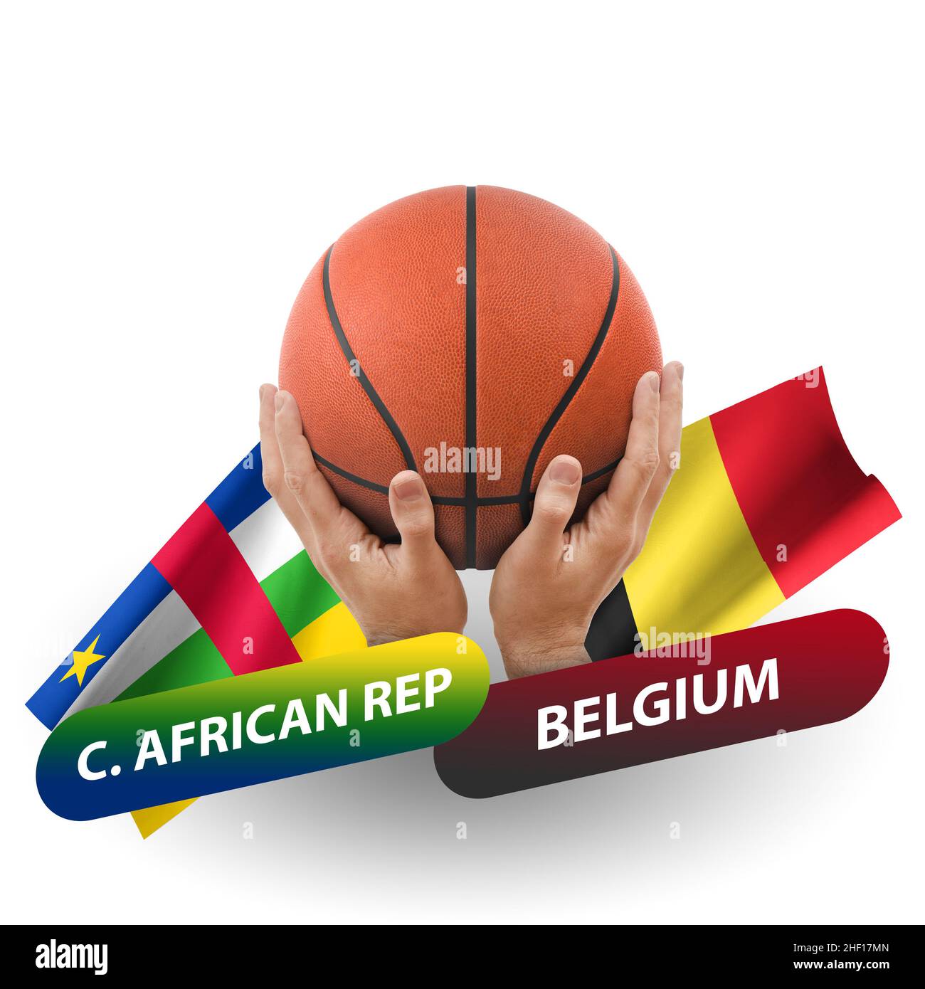 Basketball competition match, national teams central african republic