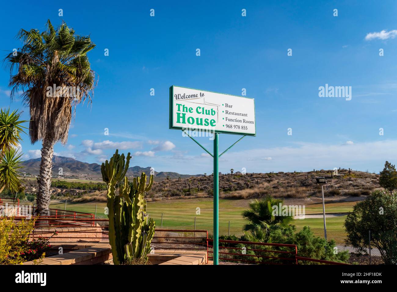 Sensol Golf, Camposol Golf golf course in Camposol, Region de Murcia, Costa Calida, Spain, EU. A town popular with British ex pats. Fairway Stock Photo