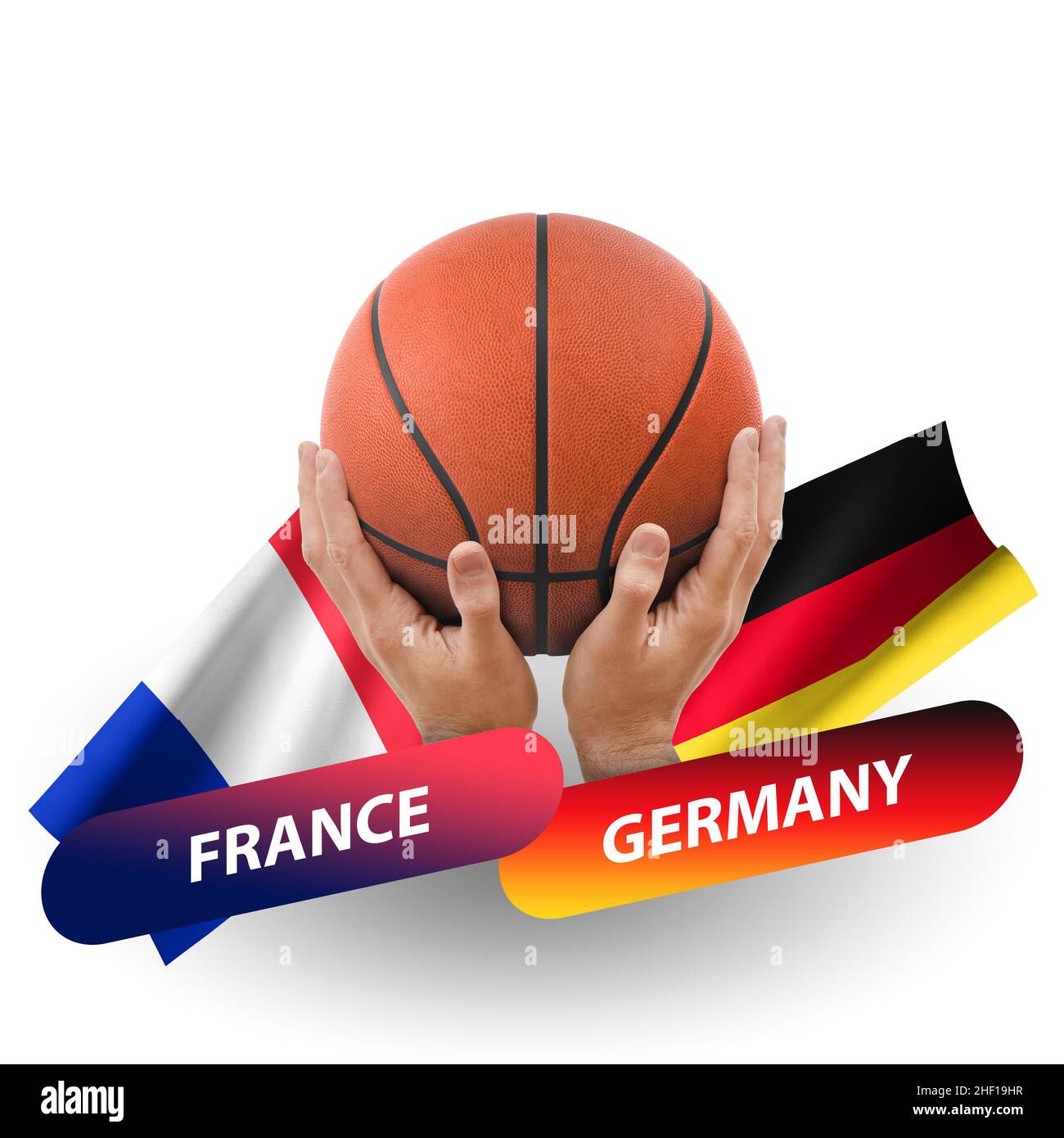 Basketball competition match, national teams france vs germany Stock Photo  - Alamy