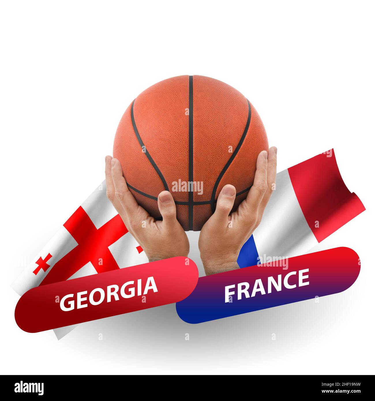 Basketball competition match, national teams vs france Stock Photo Alamy
