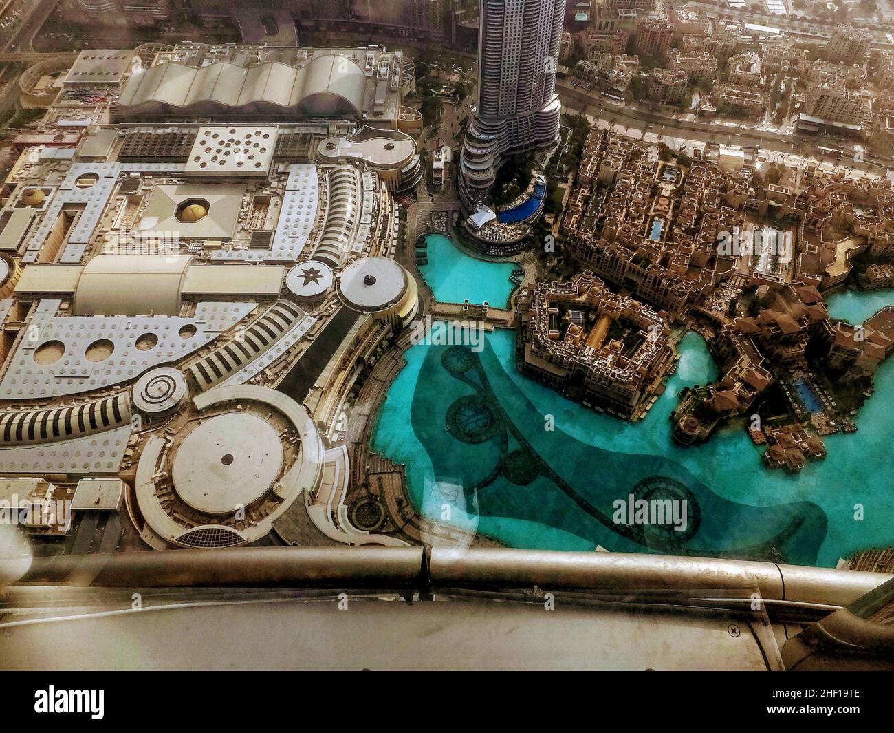 At the 125 floor of the Burj Khalifa Dubai Stock Photo