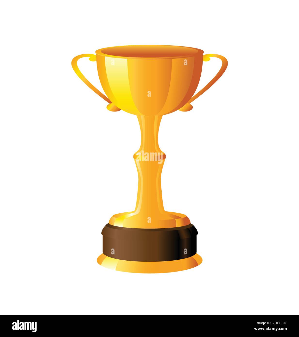 Tall Gold Trophy Cup With Handles And Stem Vector Isolated On White tall-gold-trophy-cup-with-handles-and-stem-vector-isolated-on-white