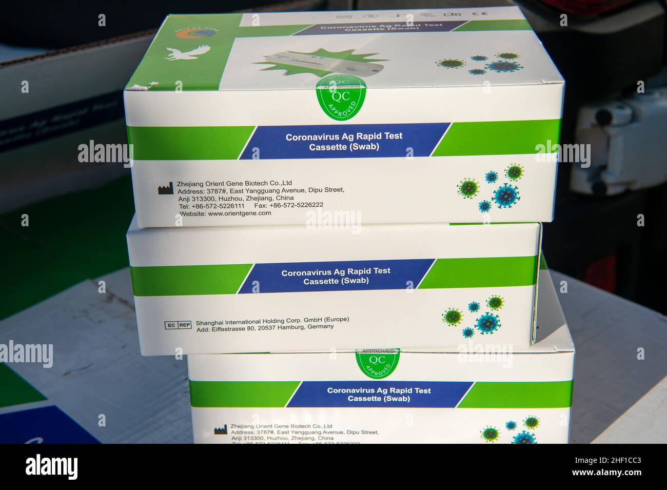 Lateral flow test boxes hires stock photography and images Alamy