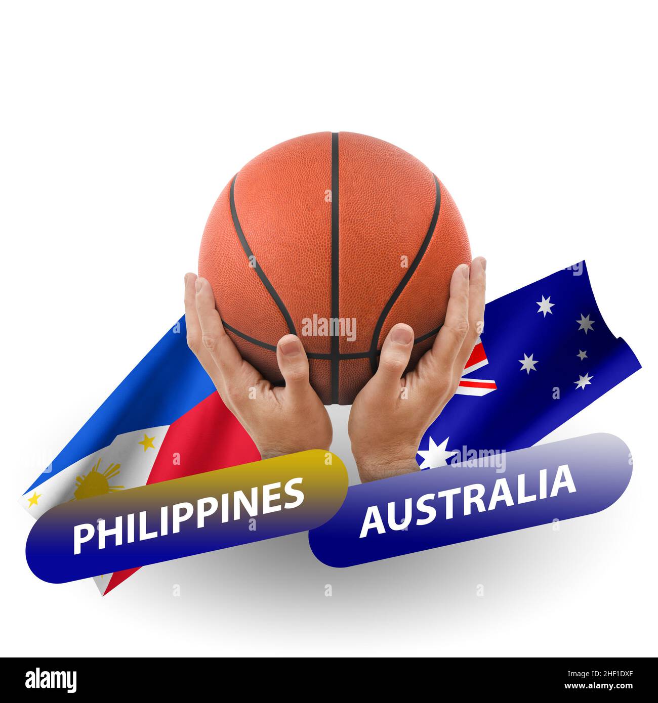 Basketball competition match, national teams philippines vs australia