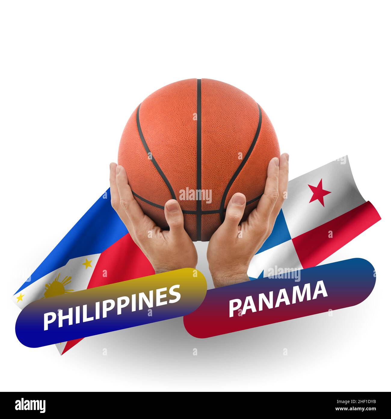 Basketball competition match, national teams philippines vs panama