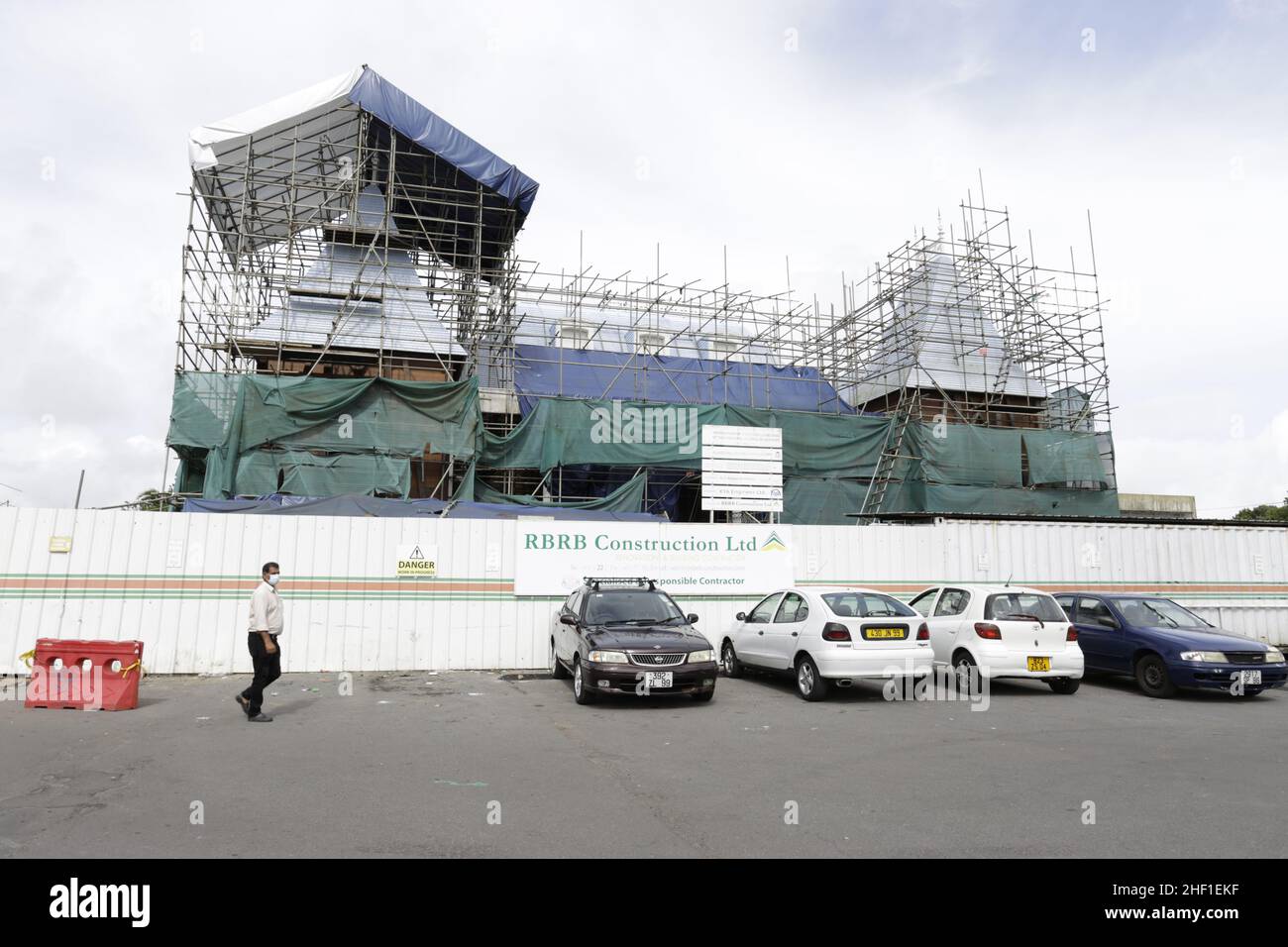 Hotel de villeRue Chasteauneuf, Curepipe Stock Photo