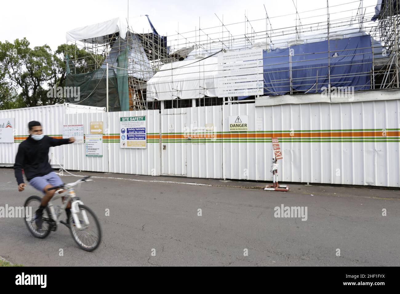 Hotel de villeRue Chasteauneuf, Curepipe Stock Photo