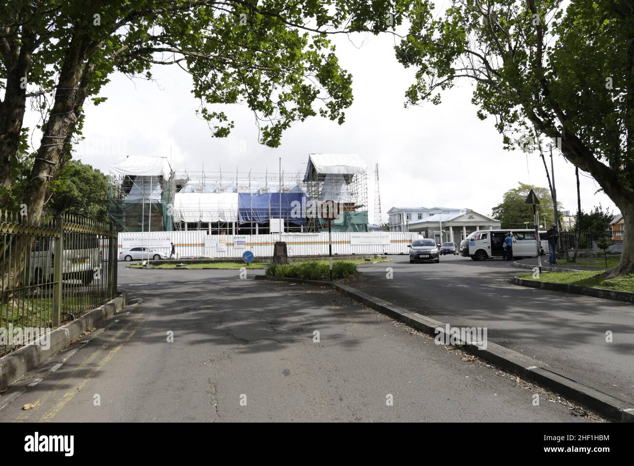 Hotel de villeRue Chasteauneuf, Curepipe Stock Photo