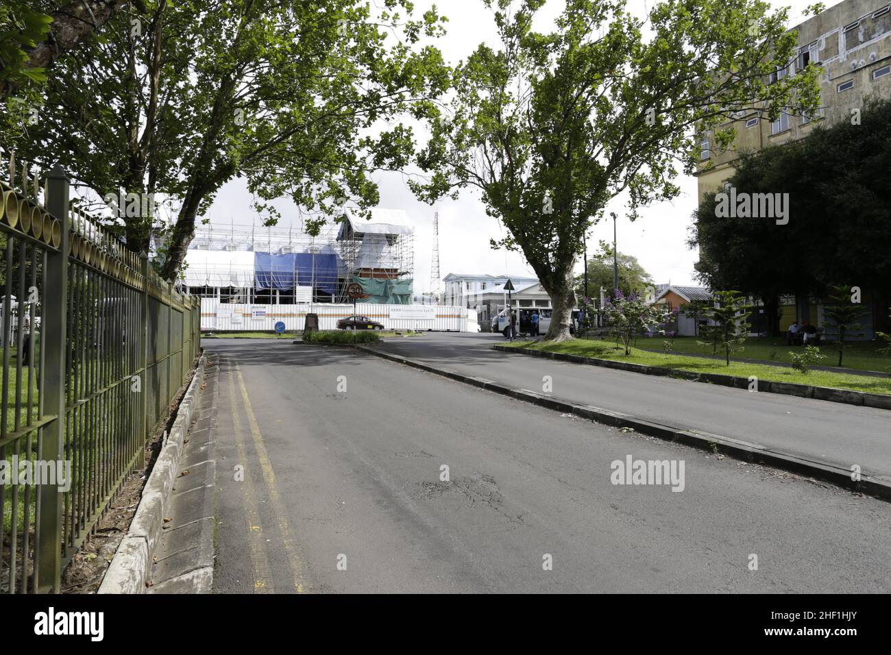 Hotel de villeRue Chasteauneuf, Curepipe Stock Photo