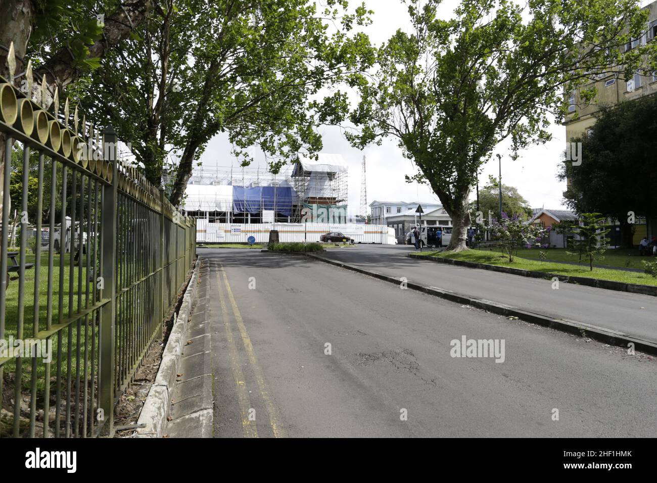 Hotel de villeRue Chasteauneuf, Curepipe Stock Photo