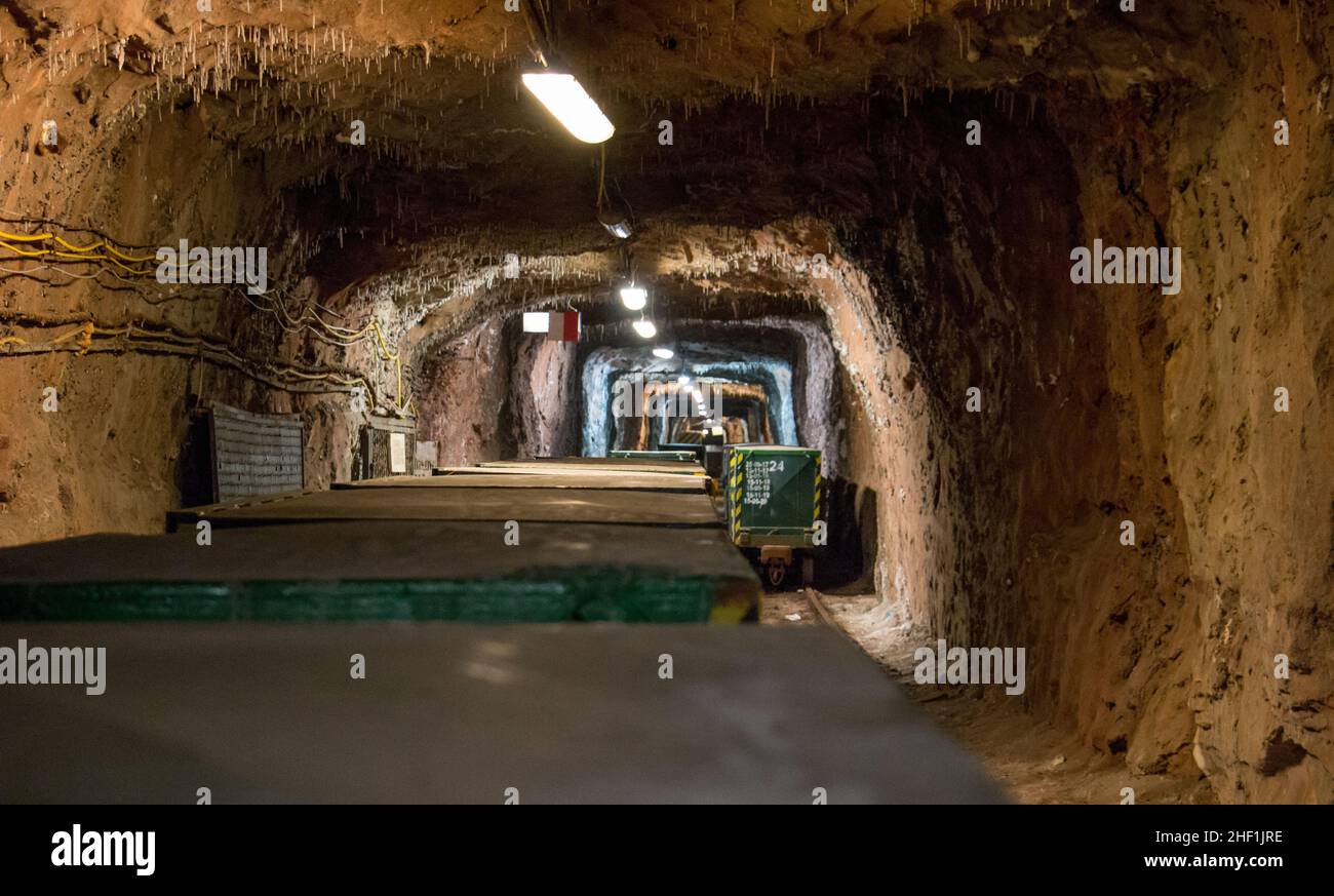 A part of salt mine in the middle of Poland Stock Photo