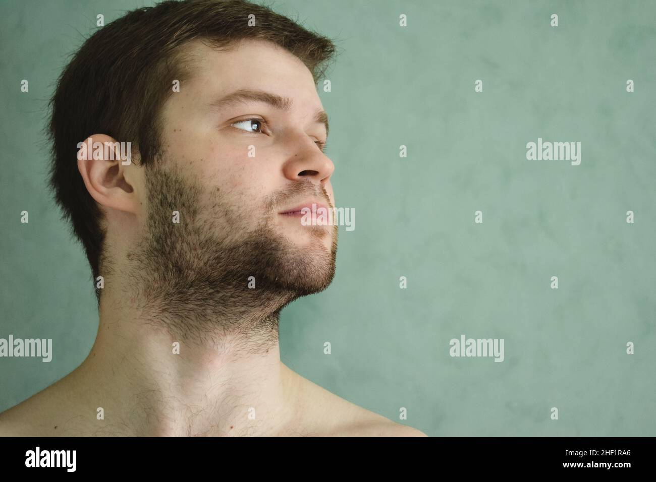 Unshaved man hi-res stock photography and images - Alamy