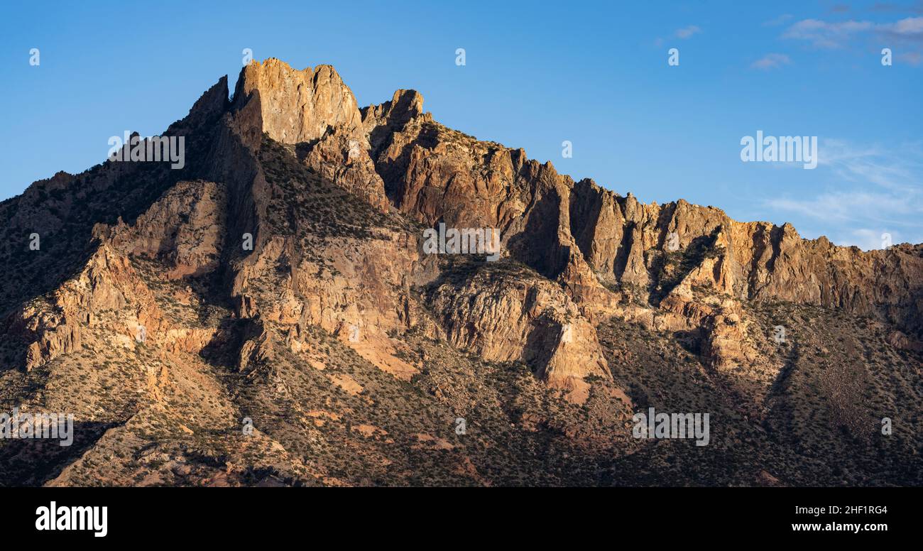 Mount Holmes in the Henry Mountains of Utah. Stock Photo