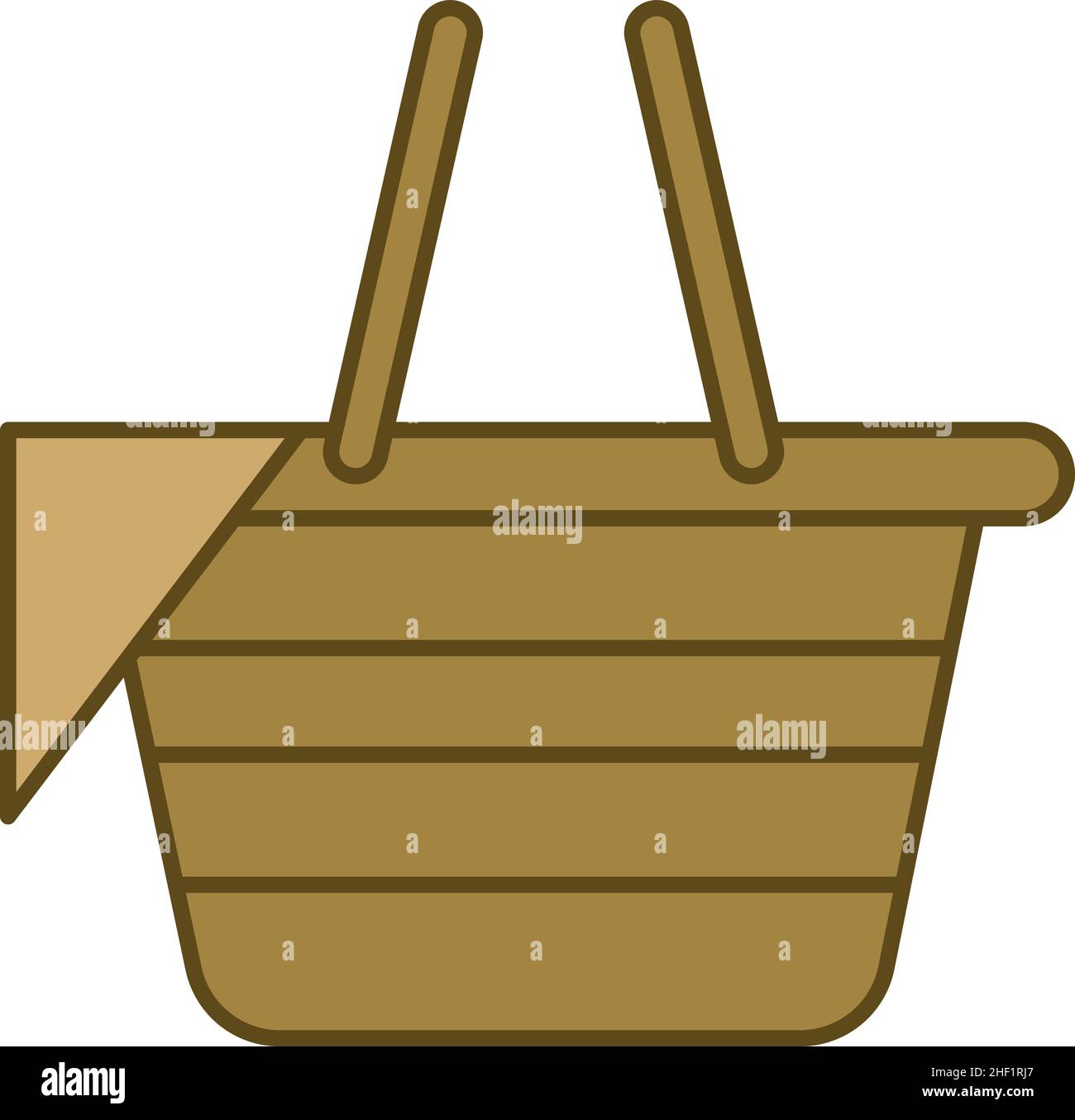 Picnic Basket Filled Outline Icon Vector Stock Vector Image & Art Alamy